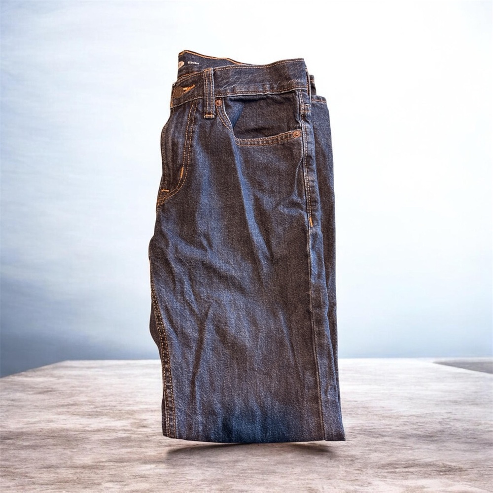 Old Navy Men's Straight Leg Dark Blue Jeans